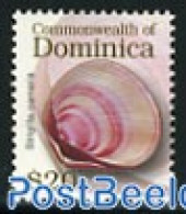 Dominica 2006 Definitive, Shell ($20) 1v, Mint NH, Nature - Shells & Crustaceans - Meereswelt