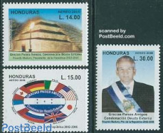 Honduras 2006 Ricardo Maduro 3v, Mint NH, History - Flags - Politicians - Honduras