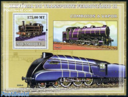 Mozambique 2009 Pannier Locomotive S/s, Mint NH, Transport - Railways - Trains