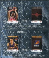 Saint Kitts/Nevis 2007 Basketball 2 S/s (silver), Mint NH, Sport - Basketball - Sport (other And Mixed) - Pallacanestro