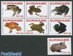 Suriname, Republic 2009 Frogs 7v [++]+1v, Mint NH, Nature - Animals (others & Mixed) - Frogs & Toads - Reptiles - Surinam