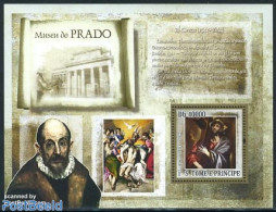Sao Tome/Principe 2007 Prado, El Greco S/s, Mint NH, Art - Museums - Paintings - Musea