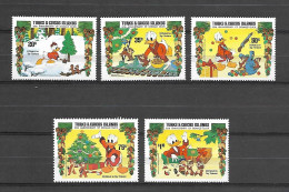 Disney Set Turks & Caicos Islands 1984 The Toy Tinkers MNH - Disney