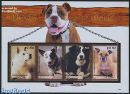 Dominica 2008 Dogs 4v M/s, Mint NH, Nature - Dogs - Dominikanische Rep.