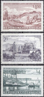 1971, Austria, Nationalized Companies, Chemistry, Cranes, Industry, Ironwork, Mining, Ports, MNH(**), Mi: 1373-1375 - Neufs