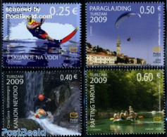 Montenegro 2009 Sports 4v, Mint NH, Sport - Transport - Fun Sports - Parachuting - Sport (other And Mixed) - Ships And.. - Parachutting