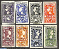 Spain 1950 Stamp Centenary 8v, Unused (hinged), 100 Years Stamps - Stamps On Stamps - Ungebraucht