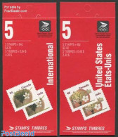 Canada 1991 Trees 2 Booklets, Mint NH, Nature - Trees & Forests - Stamp Booklets - Nuovi