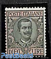 Italy 1910 Definitive, 10L 1v, Unused (hinged) - Otros & Sin Clasificación