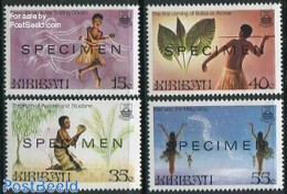 Kiribati 1985 Legends 4v SPECIMEN, Mint NH, Science - Astronomy - Art - Fairytales - Astrology