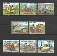 Disney Set Union Islands 1989 Old Cars MNH - Disney