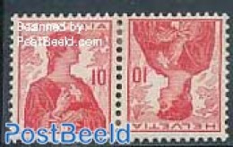 Switzerland 1909 Definitive 1v, Tete Beche Pair, Mint NH - Nuevos