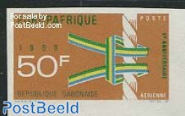 Gabon 1968 Europafrique 1v Imperforated, Mint NH, History - Nuevos