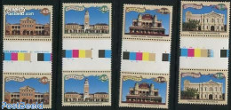 Australia 1992 Goldrush Era 4v, Gutter Pairs, Mint NH, Art - Architecture - Ungebraucht