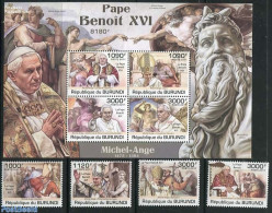 Burundi 2011 Pope Benedict XVI 4v + S/s, Mint NH, Religion - Pope - Religion - Papas