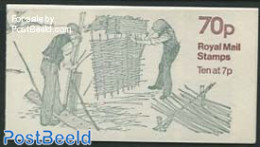 Great Britain 1978 Definitives Booklet, Wattle Fence, Selv. Left, Mint NH, Stamp Booklets - Ongebruikt