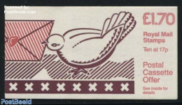 Great Britain 1984 Def. Booklet, Love Letter, Selvedge At Right, Mint NH, Nature - Birds - Stamp Booklets - Pigeons - Ungebraucht