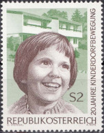 1969, Austria, Years Children's Village In Austria, Buildings, Children, MNH(**), Mi: 1304 - Nuovi