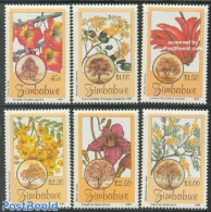 Zimbabwe 1996 Flowering Trees 6v, Mint NH, Nature - Flowers & Plants - Trees & Forests - Rotary, Club Leones