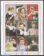 Comoros 1999 I Love Lucy 9v M/s, Mint NH, Performance Art - Movie Stars - Attori