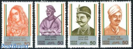 India 1984 Independence History 4v, Mint NH - Nuevos