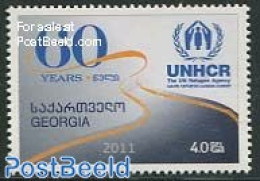 Georgia 2011 60 Years UNHCR 1v, Mint NH, History - Refugees - Refugiados