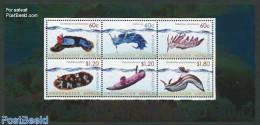 Australia 2012 Underwater World, Nudibranch 6v M/s, Mint NH, Nature - Shells & Crustaceans - Unused Stamps