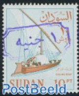 Sudan 1990 Definitive Overprinted 1v, Mint NH, Transport - Ships And Boats - Boten