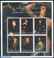 Sierra Leone 2000 Anthony Van Dyck 6v M/s, Mint NH, History - Netherlands & Dutch - Art - Paintings - Geography