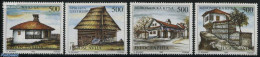 Yugoslavia 1992 Museum Farm Houses 4v, Mint NH, Art - Architecture - Museums - Unused Stamps