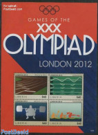 Liberia 2012 Olympic Games London 4v M/s, Mint NH, Sport - Kayaks & Rowing - Olympic Games - Weightlifting - Remo