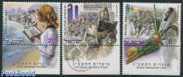 Israel 2012 Festivals 3v, Mint NH, Various - Folklore - Art - Books - Unused Stamps (with Tabs)