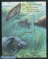 Togo 2011 Ecosystem, Nile Turtle S/s, Mint NH, Nature - Reptiles - Sea Mammals - Turtles - Togo (1960-...)