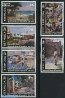Bermuda 2012 25 Years Masterworks Museum Of Art 6v, Mint NH, Transport - Ships And Boats - Art - Modern Art (1850-pres.. - Barcos