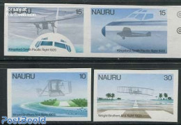Nauru 1979 Aviation History 4v Imperforated, Mint NH, Transport - Aircraft & Aviation - Aviones
