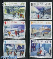 Isle Of Man 2012 Christmas 6v, Mint NH, Nature - Religion - Transport - Dogs - Christmas - Automobiles - Kerstmis