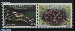 Uruguay 2001 Snakes 2v [:], Mint NH, Nature - Reptiles - Snakes - Uruguay