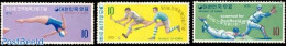 Korea, South 1970 Sport 3v, Mint NH, Sport - Baseball - Hockey - Sport (other And Mixed) - Swimming - Béisbol