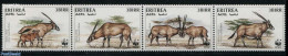 Eritrea 1996 WWF, Beisa Oryx 4v [:::], Mint NH, Nature - Animals (others & Mixed) - World Wildlife Fund (WWF) - Erythrée