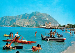 73588988 Mondello Spiaggia E Lo Stabilimento Balneare Strand Badestrand Mondello - Otros & Sin Clasificación