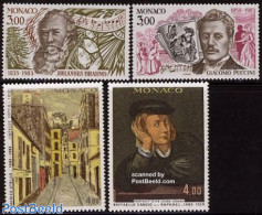 Monaco 1983 Artists 4v, Mint NH, Performance Art - Music - Art - Paintings - Unused Stamps