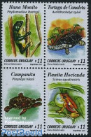Uruguay 2001 Reptiles 4v [+], Mint NH, Nature - Frogs & Toads - Reptiles - Turtles - Uruguay