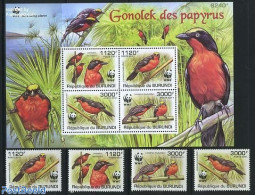 Burundi 2011 WWF, Birds 4v + S/s, Mint NH, Nature - Birds - World Wildlife Fund (WWF) - Otros & Sin Clasificación