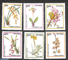 India 1991 Orchids 6v, Mint NH, Nature - Flowers & Plants - Orchids - Nuevos