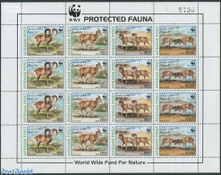 Afghanistan 1998 WWF, Rams M/s, Mint NH, Nature - Animals (others & Mixed) - World Wildlife Fund (WWF) - Afganistán