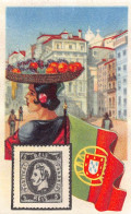 Cacao Et Chocolat - La Poste Internationale - Flag And Stamp Chromo Kwatta -  Portugal - Otros & Sin Clasificación