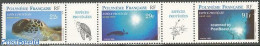 French Polynesia 1995 Protected Animals 3v [:T::T:], Mint NH, Nature - Reptiles - Turtles - Nuevos