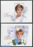 Saint Vincent 1997 Death Of Diana 2 S/s, Mint NH, History - Charles & Diana - Kings & Queens (Royalty) - Königshäuser, Adel