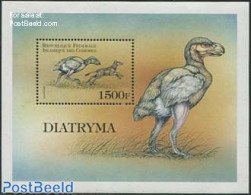 Comoros 1999 Diatryma S/s, Mint NH, Nature - Prehistoric Animals - Préhistoriques