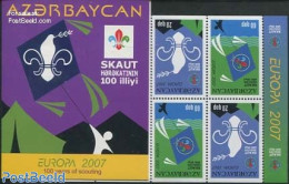 Azerbaijan 2007 Europa, Scouting Booklet, Mint NH, History - Sport - Europa (cept) - Scouting - Stamp Booklets - Zonder Classificatie